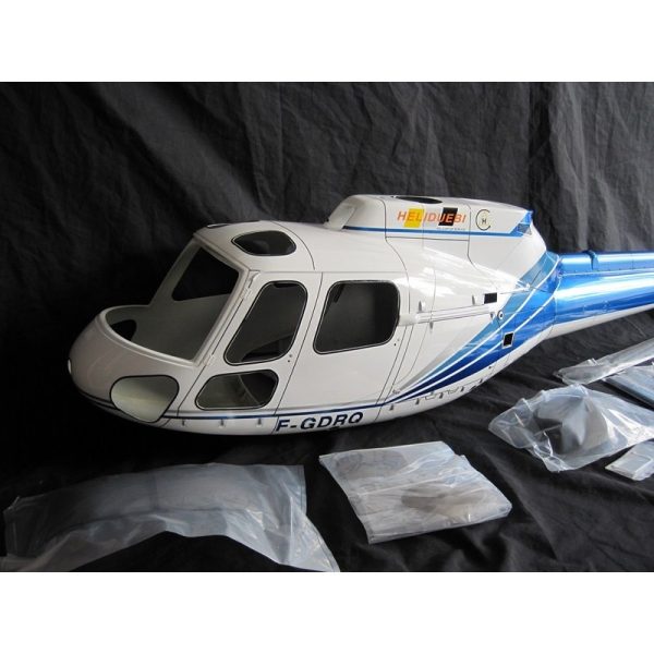 Remise 💯 Heli-Scale AS-350 Ecureuil (A-Star) FUNKEY Classe 600 “Bleu” Edition Deluxe 😀 3