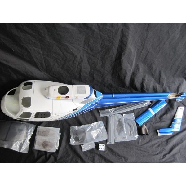 Remise 💯 Heli-Scale AS-350 Ecureuil (A-Star) FUNKEY Classe 600 “Bleu” Edition Deluxe 😀 4