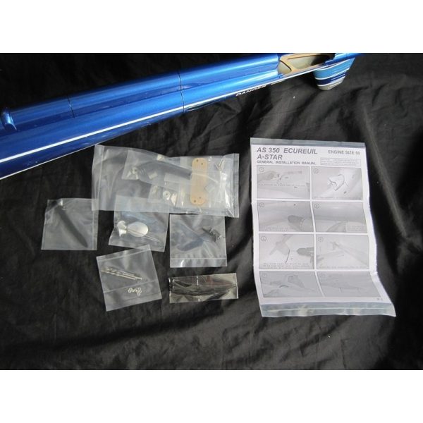 Remise 💯 Heli-Scale AS-350 Ecureuil (A-Star) FUNKEY Classe 600 “Bleu” Edition Deluxe 😀 5