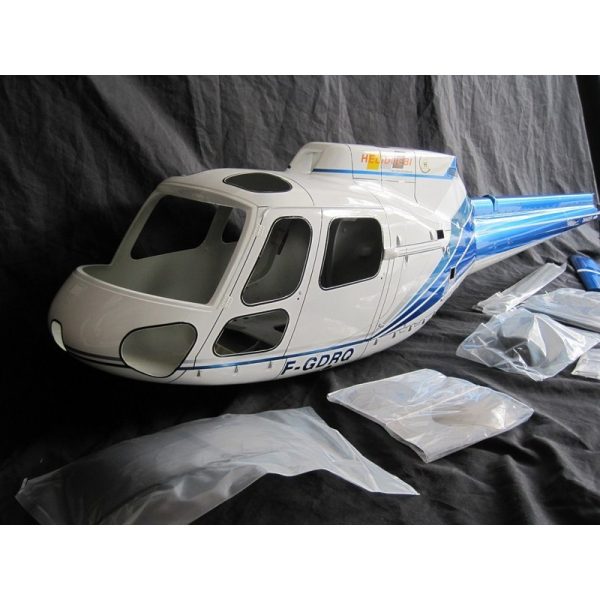 Remise 💯 Heli-Scale AS-350 Ecureuil (A-Star) FUNKEY Classe 600 “Bleu” Edition Deluxe 😀 6