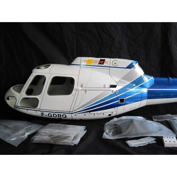 Remise 💯 Heli-Scale AS-350 Ecureuil (A-Star) FUNKEY Classe 600 “Bleu” Edition Deluxe 😀 7