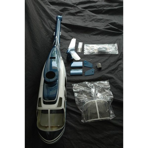 Meilleur prix 👏 Heli-Scale Long Jet Ranger FUNKEY Classe 600 “Bleu” 🎁 5