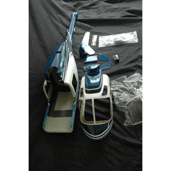 Meilleur prix 👏 Heli-Scale Long Jet Ranger FUNKEY Classe 600 “Bleu” 🎁 6