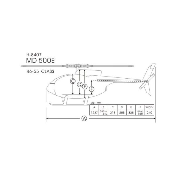 Coupon 🛒 Heli-Scale Hughes MD500E FUNKEY “Bretling” Classe 600 🔔 1