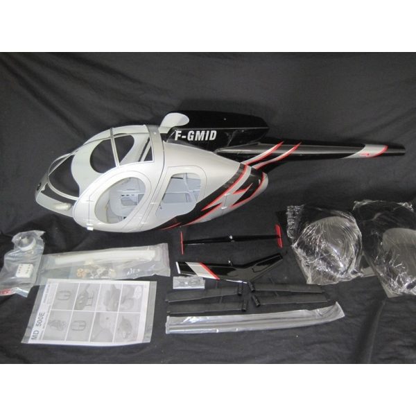 Sortie 👍 Heli-Scale Hughes 500E FUNKEY “Silver” Classe 700 😀 1