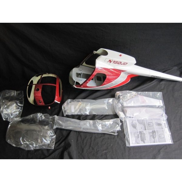 Tout neuf 🧨 Heli-Scale Hughes 500E FUNKEY “SHERIFF” Classe 600 🎁 4