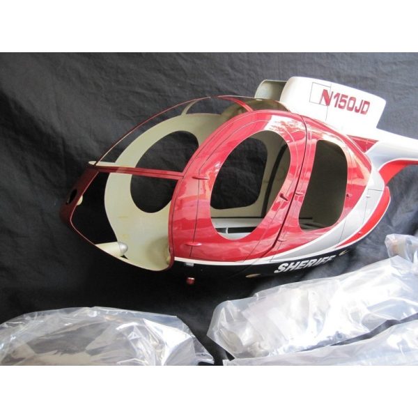 Tout neuf 🧨 Heli-Scale Hughes 500E FUNKEY “SHERIFF” Classe 600 🎁 9