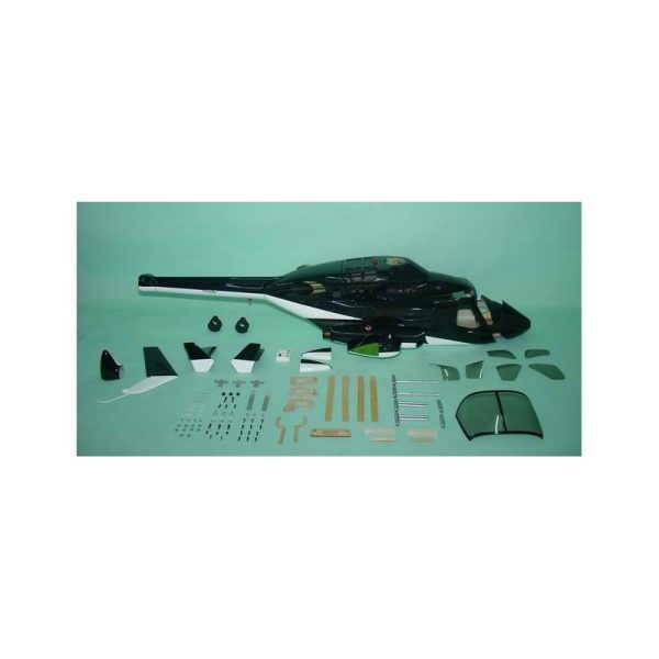 Nouveau 💯 Heli-Scale AIR WOLF FUNKEY Noir Classe 600 🛒 6