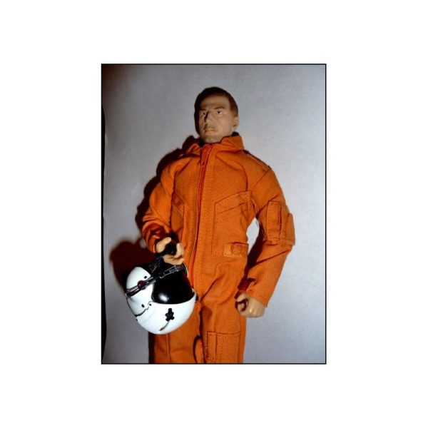 Vente flash ⭐ Heli-Scale Pilote Hélicoptère 1:6 (30cm) Orange ✨ 8