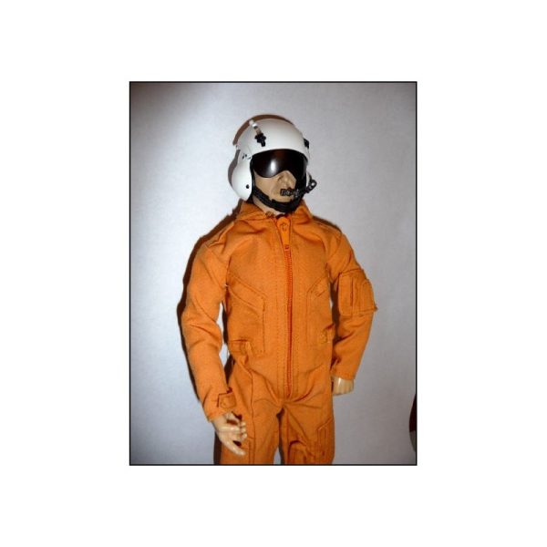 Vente flash ⭐ Heli-Scale Pilote Hélicoptère 1:6 (30cm) Orange ✨ 9