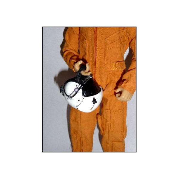 Vente flash ⭐ Heli-Scale Pilote Hélicoptère 1:6 (30cm) Orange ✨ 12
