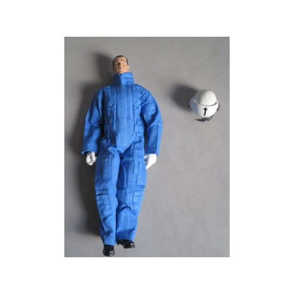 Meilleure affaire 🎉 Heli-Scale Pilote Hélicoptère 1:7 (25cm) Bleu 💯 1