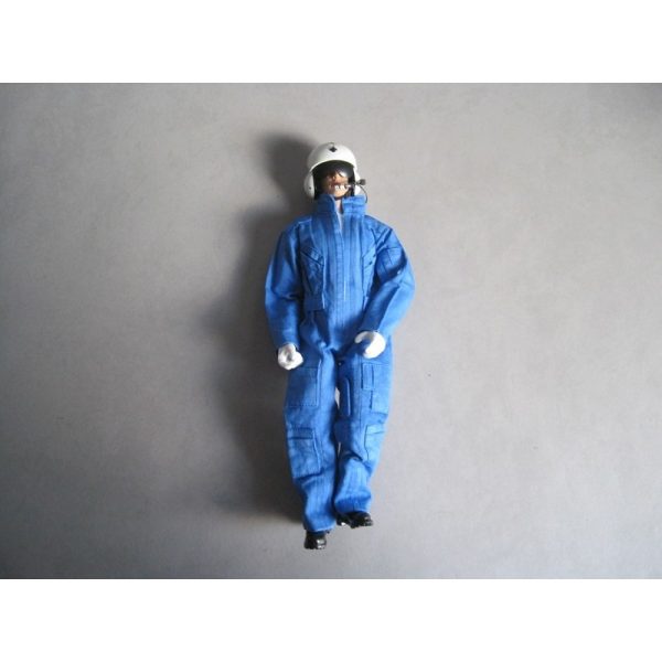 Meilleure affaire 🎉 Heli-Scale Pilote Hélicoptère 1:7 (25cm) Bleu 💯 9