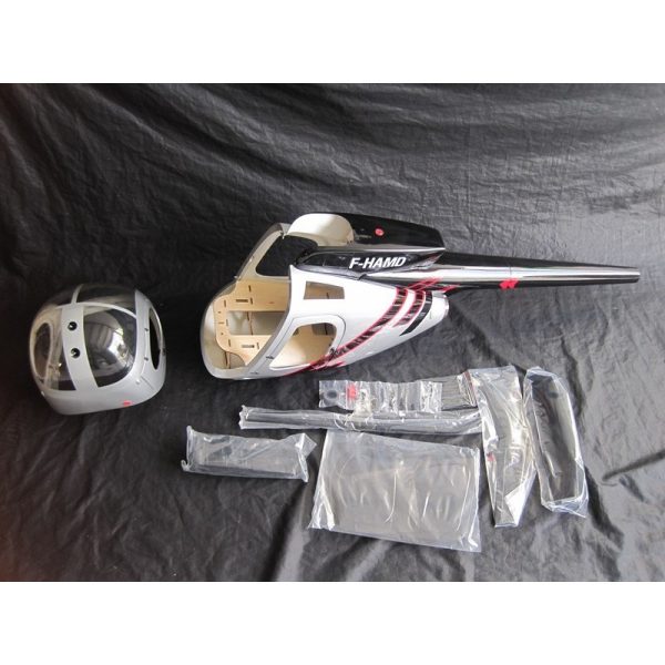 De gros 🔥 Heli-Scale Hughes MD500D “Silver” Classe 600 🔔 4