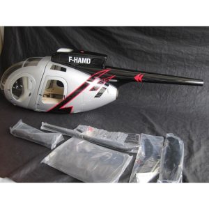 De gros 🔥 Heli-Scale Hughes MD500D “Silver” Classe 600 🔔 18
