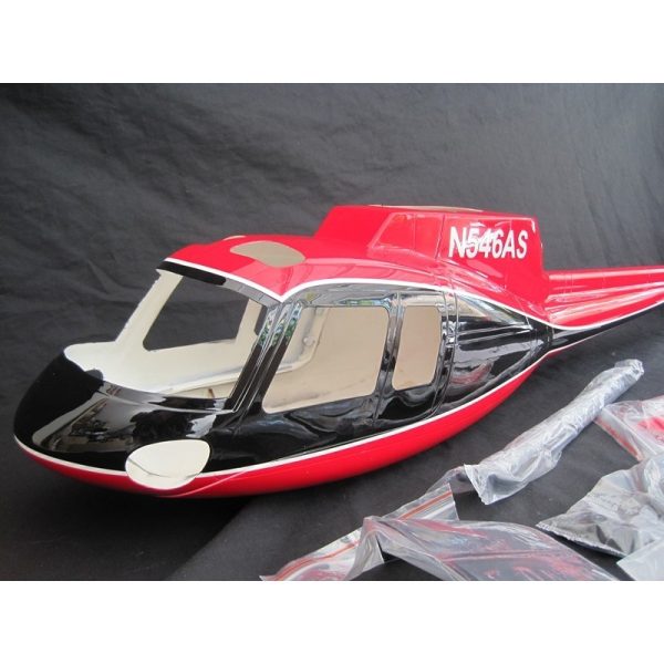 Sortie 😉 Heli-Scale AS-350 Classe 500 “rouge/noir” Roban 🧨 1