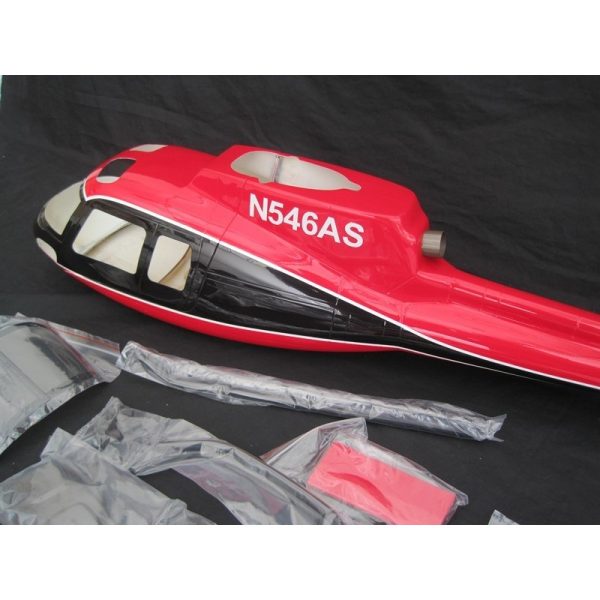 Sortie 😉 Heli-Scale AS-350 Classe 500 “rouge/noir” Roban 🧨 5
