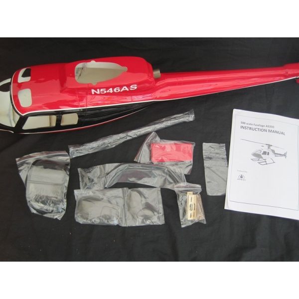 Sortie 😉 Heli-Scale AS-350 Classe 500 “rouge/noir” Roban 🧨 6