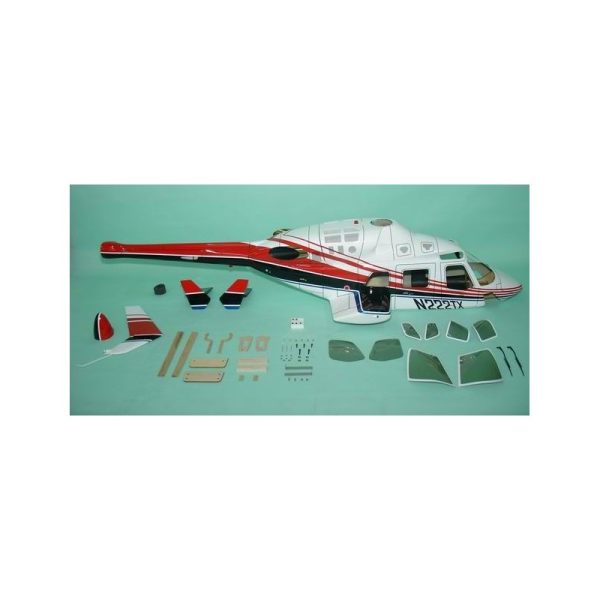 Promo 💯 Heli-Scale Bell 222 “Rouge” FUNKEY Classe 700 ⌛ 1