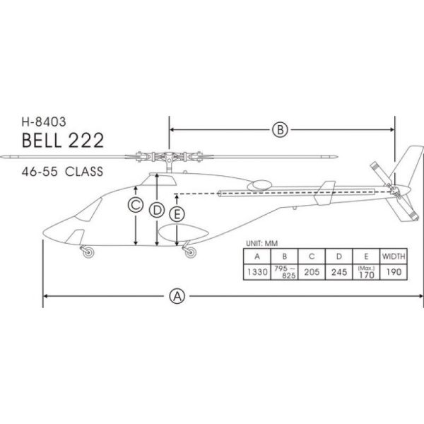 Vente flash 🥰 Heli-Scale Bell 222 “Vert” FUNKEY Classe 600 👍 12