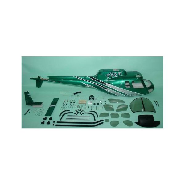 Bon marché 🎁 Heli-Scale AS-350 Ecureuil (A-Star) FUNKEY Classe 600 “Silver Green” Edition Deluxe 🎉 1