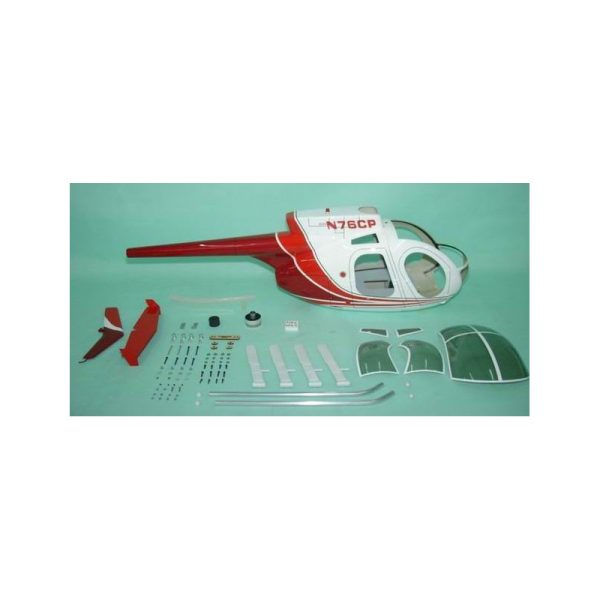 Budget 🌟 Heli-Scale Hughes 500D FUNKEY Rouge Classe 600 😉 1