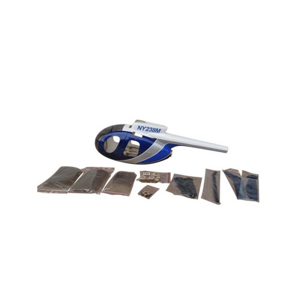 Coupon 🛒 Heli-Scale HUGHES 500D Police Bleu Classe 450 ✔️ 5