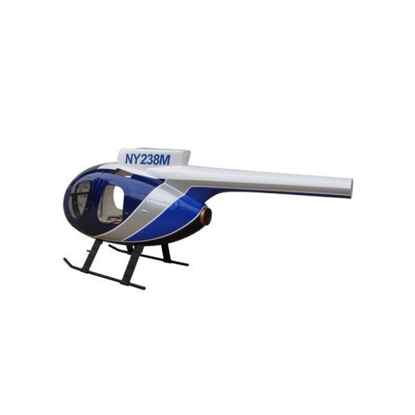 Coupon 🛒 Heli-Scale HUGHES 500D Police Bleu Classe 450 ✔️ 4