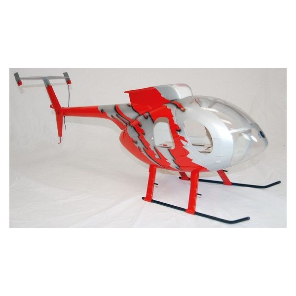 Remise 😀 Heli-Scale Hughes MD500E G-Jive Rouge V2 Compactor Classe 800 🔥 4
