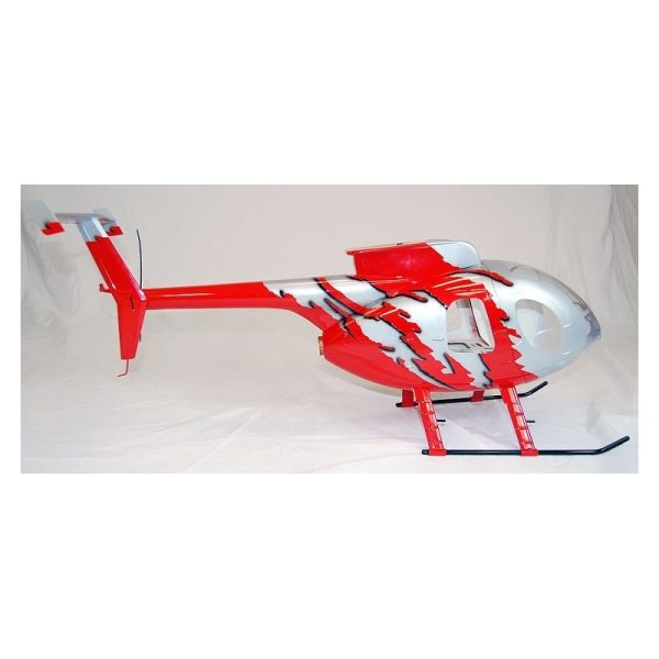 Remise 😀 Heli-Scale Hughes MD500E G-Jive Rouge V2 Compactor Classe 800 🔥 6