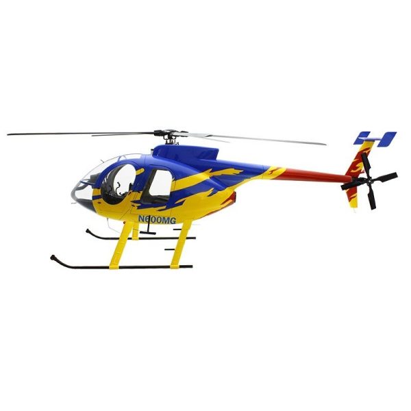 Promo 🤩 Heli-Scale Hughes MD500E Compactor Classe 800 Bleu / Jaune 👏 3