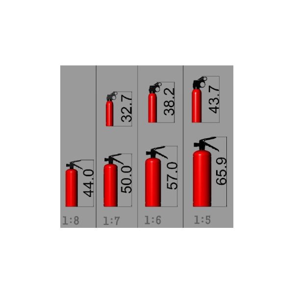 Meilleur prix 🔔 Heli-Scale Extincteur Pour Cockpit (1/5 – 6,6cm) 😀 1
