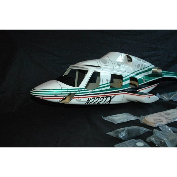 Vente flash 🥰 Heli-Scale Bell 222 “Vert” FUNKEY Classe 600 👍 9