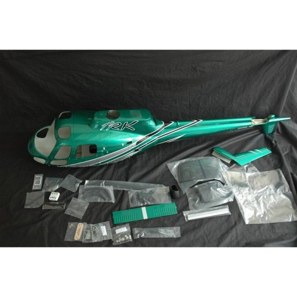 Bon marché 🎁 Heli-Scale AS-350 Ecureuil (A-Star) FUNKEY Classe 600 “Silver Green” Edition Deluxe 🎉 4