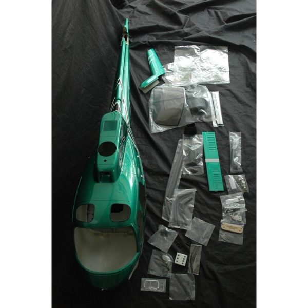 Bon marché 🎁 Heli-Scale AS-350 Ecureuil (A-Star) FUNKEY Classe 600 “Silver Green” Edition Deluxe 🎉 7