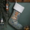 Chaussette De Noël Renard Scandinave Vert / Bleu – Vertbaudet 5
