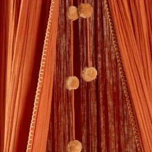 Ciel De Lit En Gaze De Coton WILD SAHARA Terracotta – Vertbaudet 11