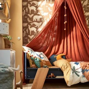 Ciel De Lit En Gaze De Coton WILD SAHARA Terracotta – Vertbaudet 13