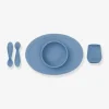 Coffret-repas 4 Pièces EZPZ First Food Set En Silicone Bleu – EZPZ 22