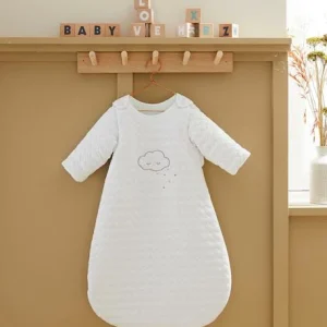 Gigoteuse Matelassée Bio Collection BIO NUAGE à Manches Amovibles Blanc – Vertbaudet 12