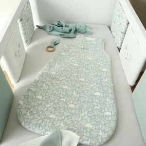 Gigoteuse Sans Manches En Gaze De Coton Personnalisable DANS LES BOIS Oeko-Tex® Vert Sauge – Vertbaudet 10