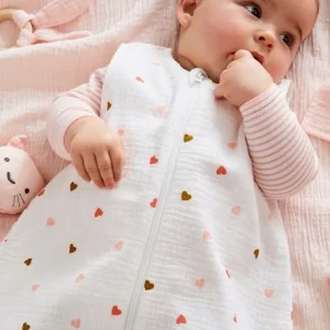 Gigoteuse Spécial été En Gaze De Coton PETITS COEURS Personnalisable écru / Coeur – Vertbaudet 14