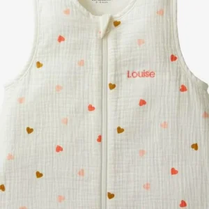 Gigoteuse Spécial été En Gaze De Coton PETITS COEURS Personnalisable écru / Coeur – Vertbaudet 16