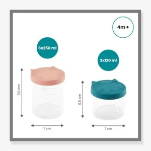 Isy Bowls 6 X 250ml + 3 X 120 Ml BABYMOOV Bleu – Babymoov 12