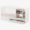 Lit Bébé 4 En 1 Avec Rangements Et Table à Langer EVOLUNID Blanc – Vertbaudet 16