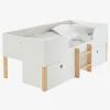 Lit En Hauteur Avec Rangements GRANDE OURSE Blanc / Bois – Vertbaudet 16