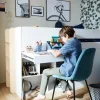 Lit Mi Hauteur Avec Bureau Coulissable Combiné CAMELEO Blanc Mate – Vertbaudet 14