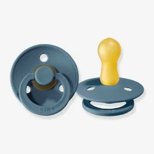 Lot De 2 Sucettes-tétines BIBS Colour Ou Colour Night, Taille 2 De 6 à 18 Mois Deep Space & Petrol Blue – Bibs 16