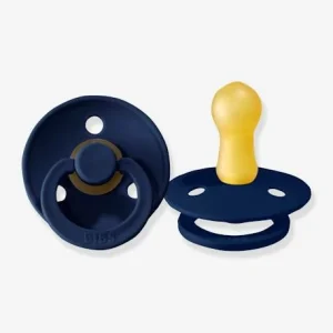 Lot De 2 Sucettes-tétines BIBS Colour Ou Colour Night, Taille 2 De 6 à 18 Mois Deep Space & Petrol Blue – Bibs 18