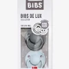 Lot De 2 Sucettes-tétines BIBS De Lux En Silicone Gris Fer + Bleu Layette – Bibs 17